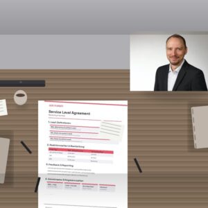 Marketing Coach Gilbert Schwartmann mit einem Service Level Agreement aus dem Funnel-Aufbau