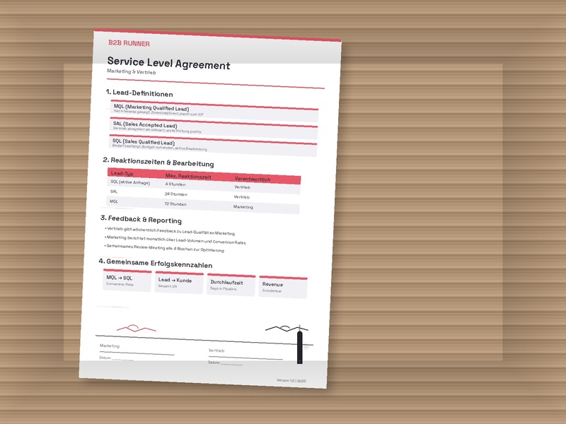 Service Level Agreement zwischen Sales und Marketing - ein wichtiger Bestandteil für die Zusammenarbeit