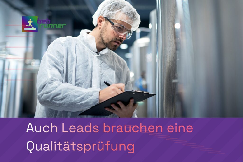 Qualitätsprüfung in Fabrik - Überleitzung zum Qualitäts-Check Leads