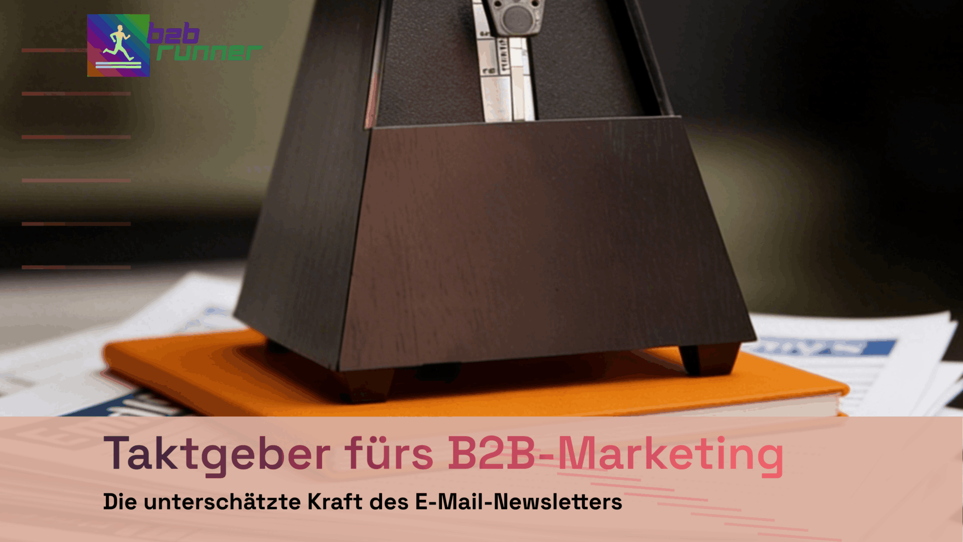 E-Mail-Newsletter mit Metronom - Symbolbild als Taktgeber