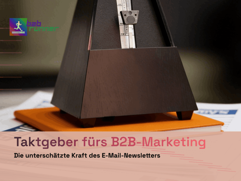 E-Mail-Newsletter mit Metronom - Symbolbild als Taktgeber