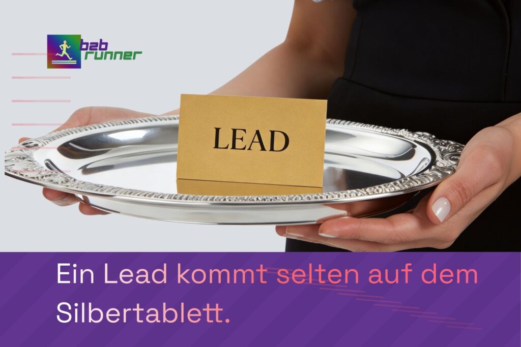 Übergabe eines Leads auf einem Silbertablett
