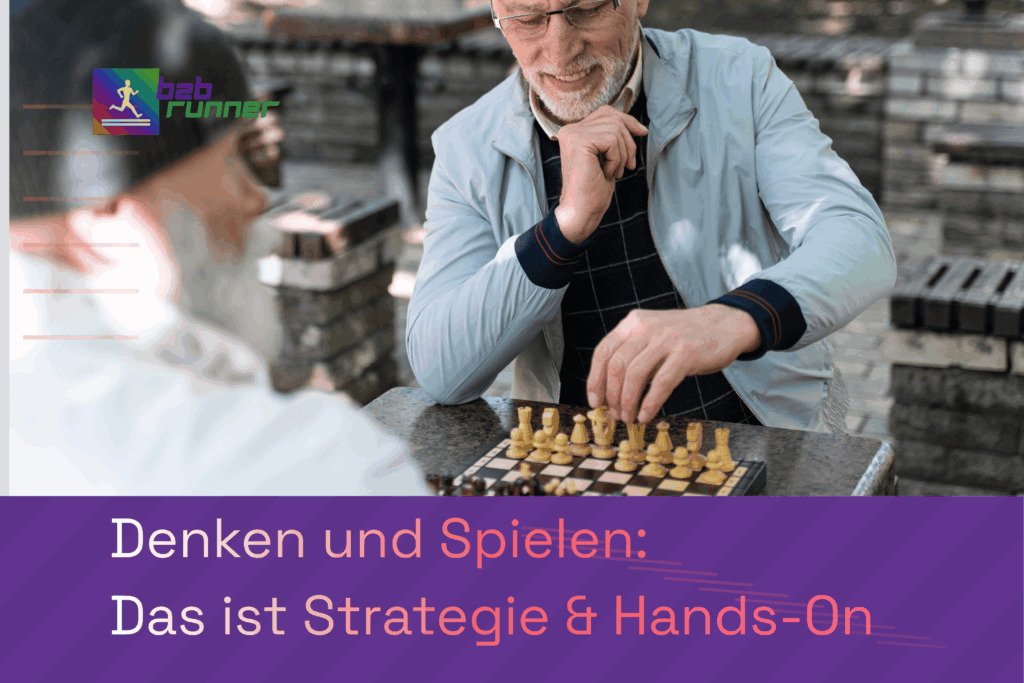 Zwei Schachspieler als Analogie für Denken und Handeln